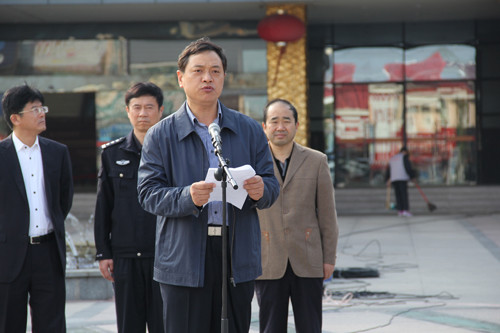 海门市“119”消防安全月活动启动仪式在叠石桥家纺城三期广场举行