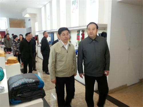 哈尔滨市市委常委、副市长刘奇等考察调研叠石桥家纺城
