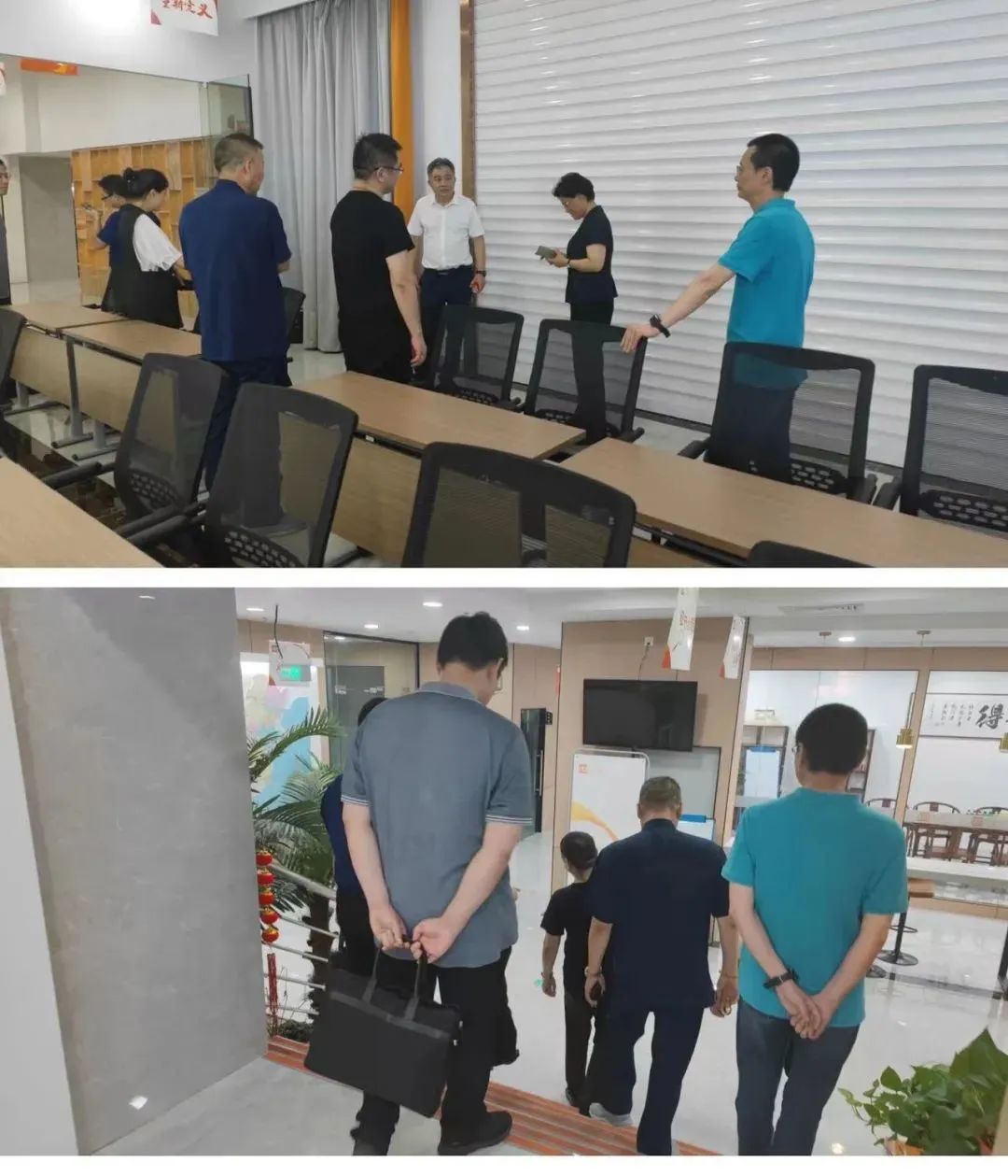南通国际家纺产业园区领导莅临家纺城优纺家调研考察