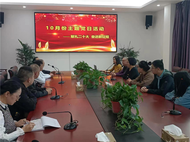 赛城党委集中收看二十大开幕会